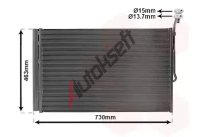 VAN WEZEL Kondenz�tor klimatizace VAW 74015703, 74015703