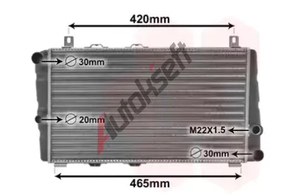 VAN WEZEL Chladi vody VAW 76002002, 76002002