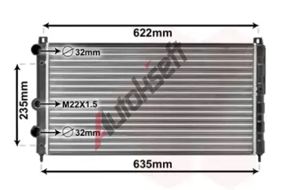 VAN WEZEL Chladi vody VAW 76002003, 76002003