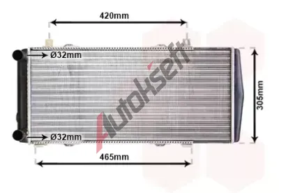 VAN WEZEL Chladi vody VAW 76002004, 76002004