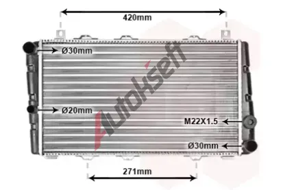 VAN WEZEL Chladi vody VAW 76002009, 76002009