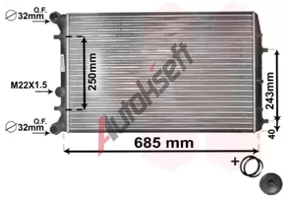 VAN WEZEL Chladi vody VAW 76002010, 76002010