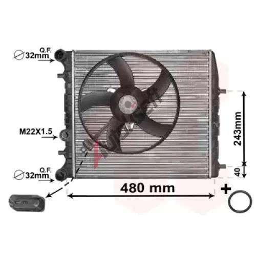 VALEO VA732862 Radiatore