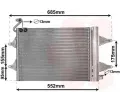 Kondenztor klimatizace VAN WEZEL ‐ VAW 76005007