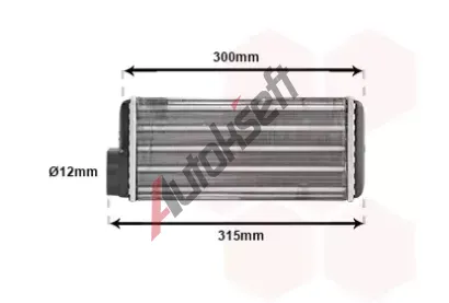 VAN WEZEL Výměník tepla - vnitřní vytápění VAW 76006017, 76006017 VAN WEZEL Výměník tepla - vnitřní vytápění VAW 76006017, 76006017