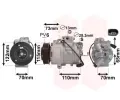 VAN WEZEL Kompresor - klimatizace ‐ VAW 7600K018