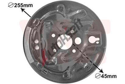 VAN WEZEL Kryc plech brzdovho bubnu VAW 7620373, 7620373