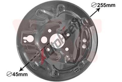 VAN WEZEL Kryc plech brzdovho bubnu VAW 7620374, 7620374