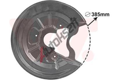 VAN WEZEL Ochrann plech proti neistotm brzdovho kotoue VAW 7623373, 7623373