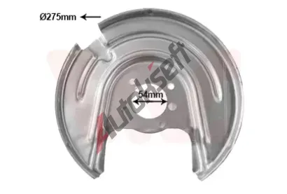 VAN WEZEL Ochrann plech proti neistotm brzdovho kotoue VAW 7624374, 7624374