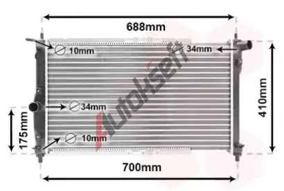 VAN WEZEL Chladi vody VAW 81002014, 81002014