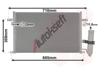 VAN WEZEL Kondenztor - klimatizace VAW 81005056, 81005056