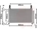 Kondenztor klimatizace VAN WEZEL ‐ VAW 81005081