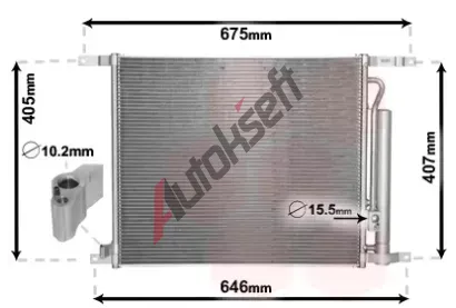 VAN WEZEL Kondenztor klimatizace VAW 81005139, 81005139