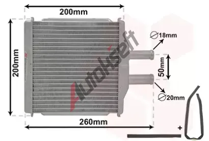 VAN WEZEL Vmnk tepla vnitnho vytpn VAW 81006088, 81006088