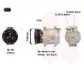 Kompresor klimatizace VAN WEZEL ‐ VAW 8100K071