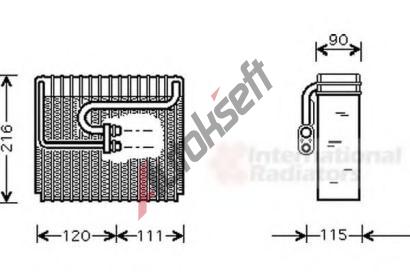 VAN WEZEL Výparník - klimatizace VAW 8100V048, 8100V048 VAN WEZEL Výparník - klimatizace VAW 8100V048, 8100V048