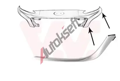 VAN WEZEL Ozdobná / ochranná lišta nárazníku VAW 8150583, 8150583 VAN WEZEL Ozdobná / ochranná lišta nárazníku VAW 8150583, 8150583