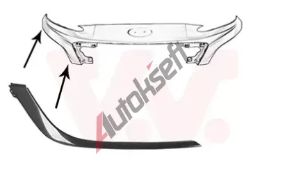 VAN WEZEL Ozdobn / ochrann lita nraznku VAW 8150586, 8150586