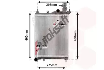 VAN WEZEL Chladi vody VAW 82002099, 82002099