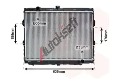 VAN WEZEL Chladi vody VAW 82002108, 82002108