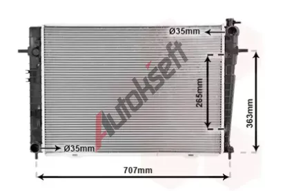 VAN WEZEL Chladi vody VAW 82002126, 82002126