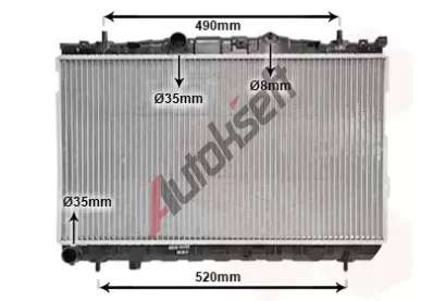 VAN WEZEL Chladi vody VAW 82002187, 82002187