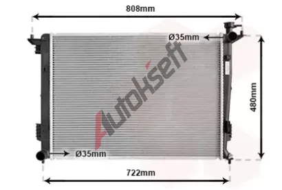 VAN WEZEL Chladi vody VAW 82002285, 82002285