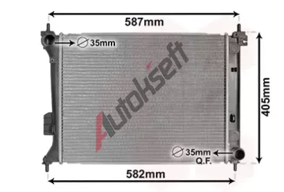 VAN WEZEL Chladi vody VAW 82002302, 82002302