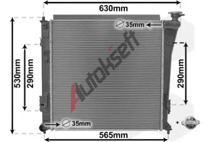 VAN WEZEL Chladi vody VAW 82002303, 82002303