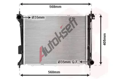 VAN WEZEL Chladi vody VAW 82002309, 82002309