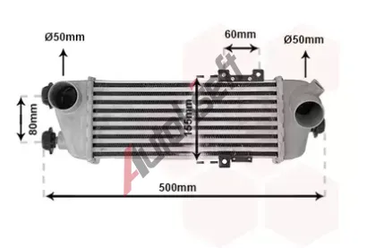 VAN WEZEL Chladi vzduchu intercooler VAW 82004227, 82004227
