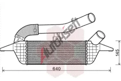 VAN WEZEL Chladi� vzduchu intercooler VAW 82004228, 82004228