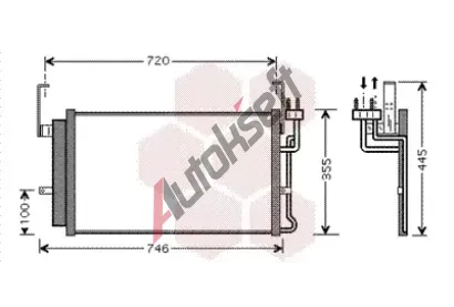 VAN WEZEL Kondenztor - klimatizace VAW 82005084, 82005084