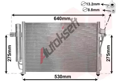 VAN WEZEL Kondenztor - klimatizace VAW 82005087, 82005087