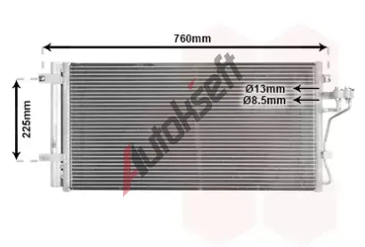 VAN WEZEL Kondenz�tor - klimatizace VAW 82005190, 82005190