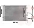 VAN WEZEL Kondenztor - klimatizace ‐ VAW 82005244