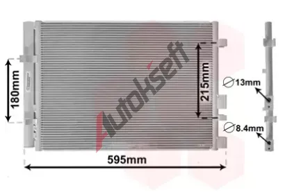 VAN WEZEL Kondenztor klimatizace VAW 82005249, 82005249