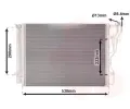 Kondenztor klimatizace VAN WEZEL ‐ VAW 82005299