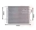 Kondenztor klimatizace VAN WEZEL ‐ VAW 82005310