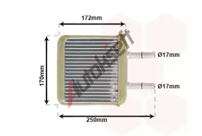 VAN WEZEL Vmnk tepla - vnitn vytpn VAW 82006137, 82006137