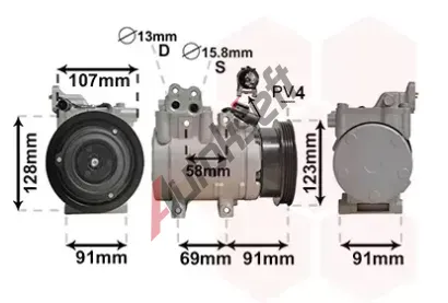 VAN WEZEL Kompresor - klimatizace VAW 8200K161, 8200K161