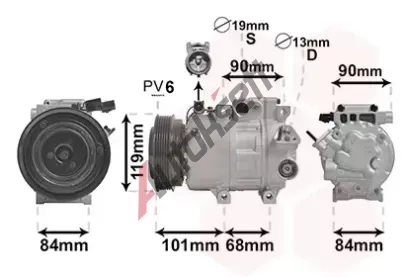 VAN WEZEL Kompresor klimatizace VAW 8200K237, 8200K237
