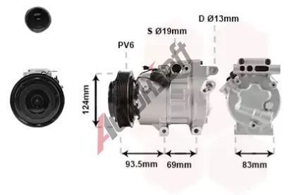 VAN WEZEL Kompresor - klimatizace VAW 8200K238, 8200K238