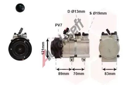 VAN WEZEL Kompresor klimatizace VAW 8200K257, 8200K257