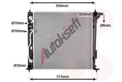 VAN WEZEL Chladi vody VAW 82012731, 82012731