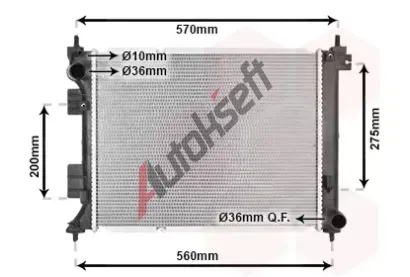 VAN WEZEL Chladi vody VAW 82012737, 82012737