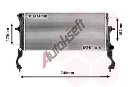 VAN WEZEL Chladi vody VAW 82012738, 82012738