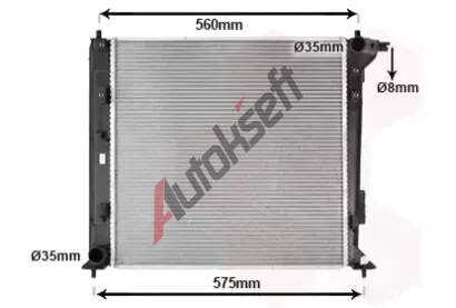 VAN WEZEL Chladič vody VAW 82012742, 82012742 VAN WEZEL Chladič vody VAW 82012742, 82012742