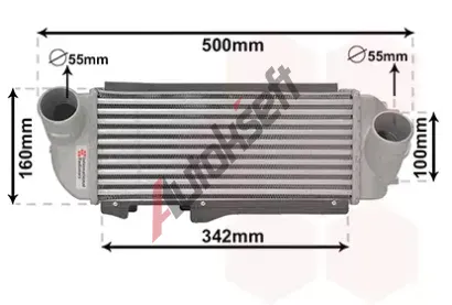 VAN WEZEL Chladi vzduchu intercooler VAW 82014707, 82014707